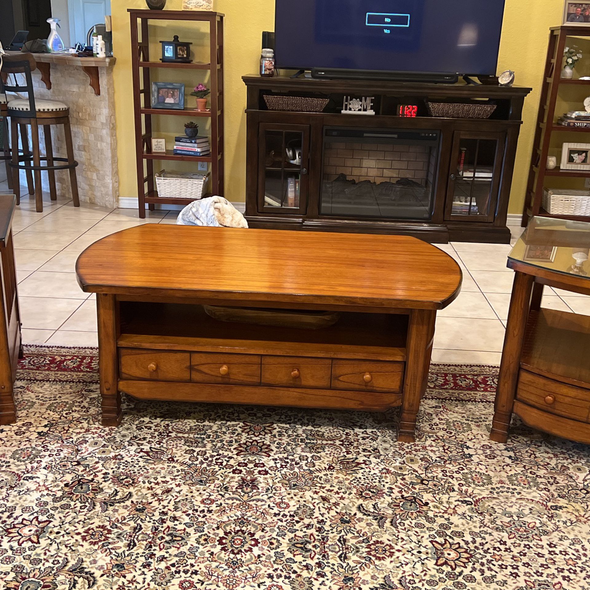 Coffee Table And Two End Tables From Oak Express