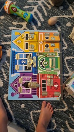 Assorted wooden kids toys