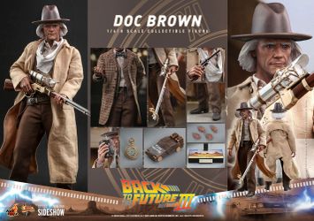 Hot Toys MMS617 Doc Brown Back to the Future 3 1/6 Figure