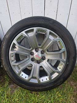 22 inch gmc chevy oem rims with tires