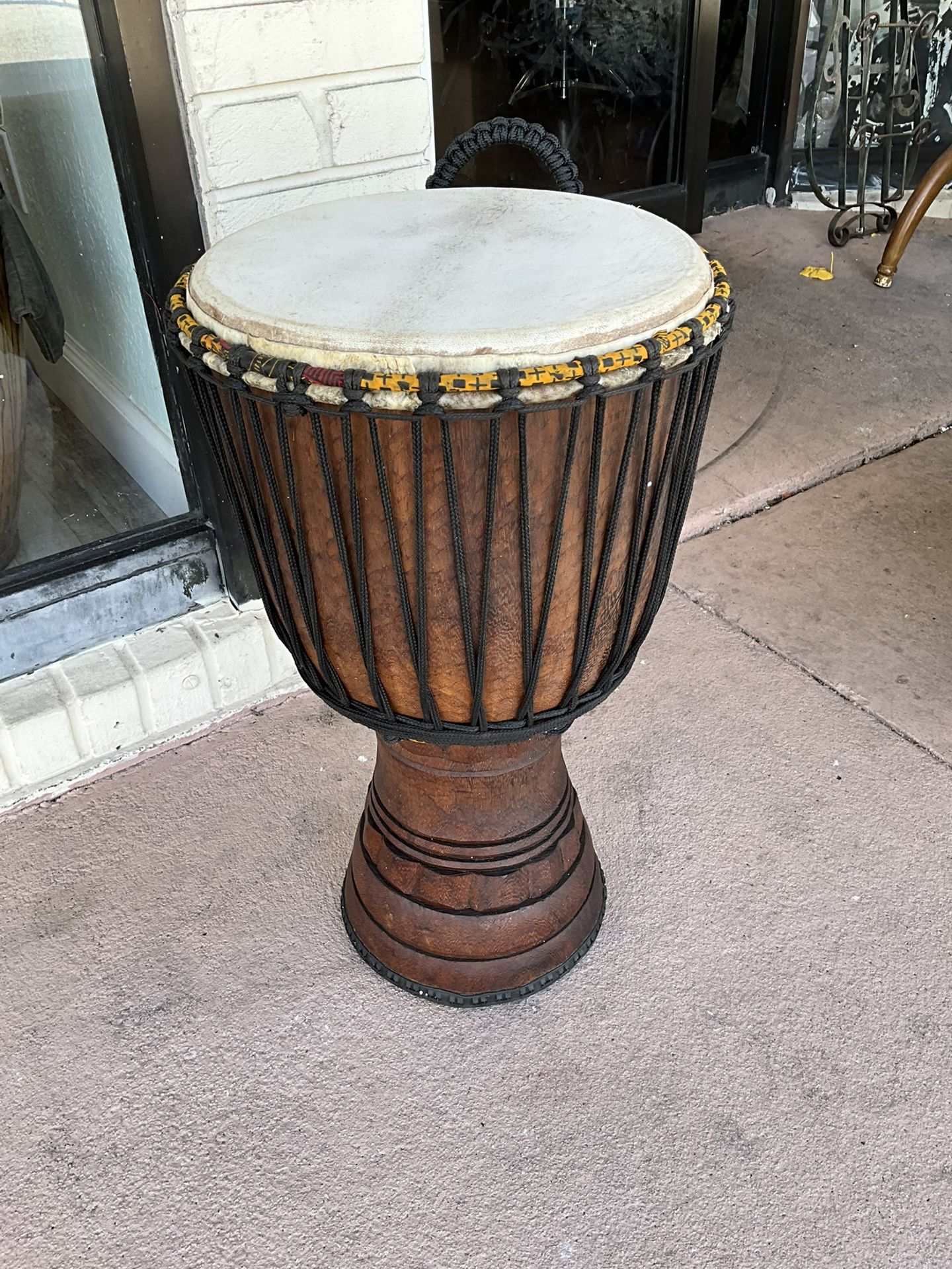 Djembe Drum-XL Series -2 Color-Hard Wood-Full Leg from Mali