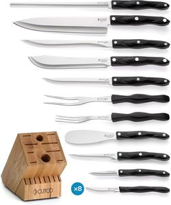 Cutco Knife Set with Wood Block