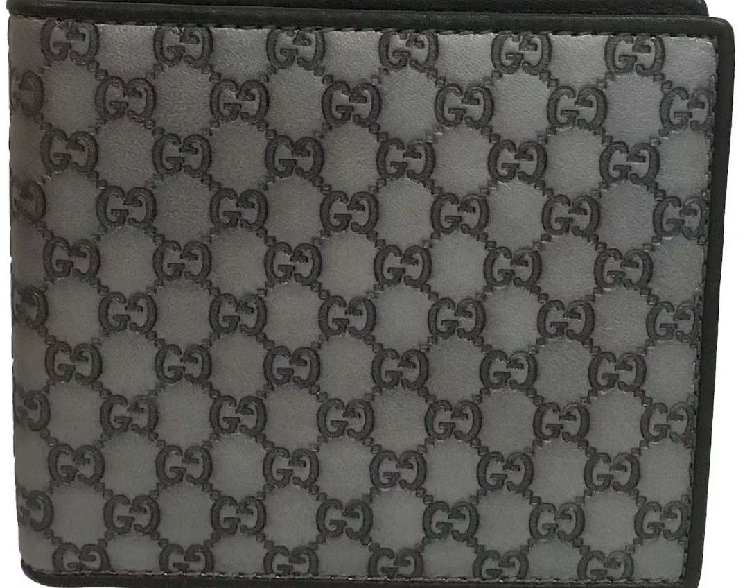 Gucci Guccisima Bi fold Mens Wallet In Silver/ Black for Sale in Whittier,  CA - OfferUp