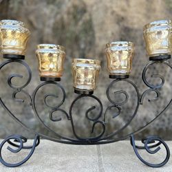 Iron Candle Holder