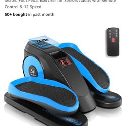 NIB ANCHEER Under Desk Elliptical Machine for Home Office, 3 in 1 Ellipse Leg Exerciser While Sitting as Seen on TV, Electric Seated Foot Pedal Exerci