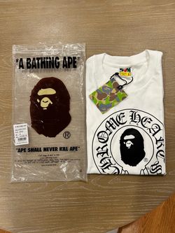White Bape X Chrome Hearts shirt