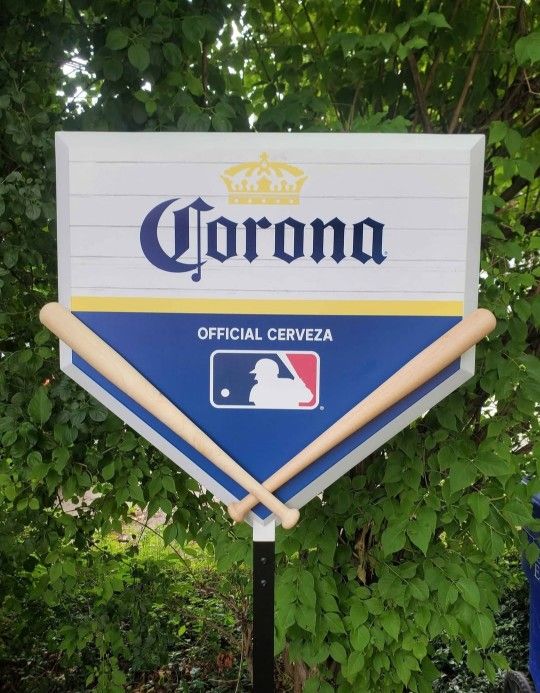 30" CORONA BASEBALL 2-SIDED SIGN