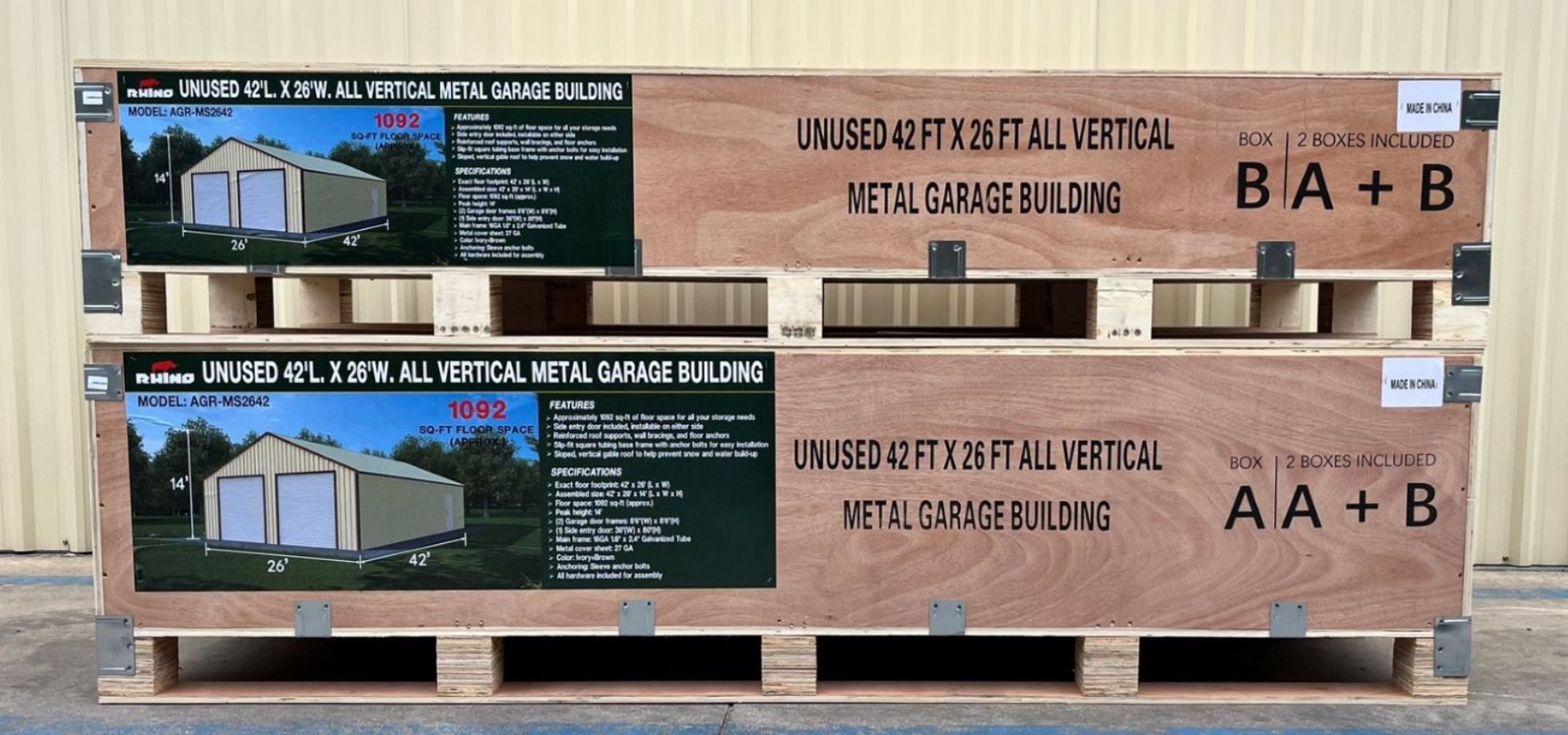 New Galvanized Metal Garages & Sheds