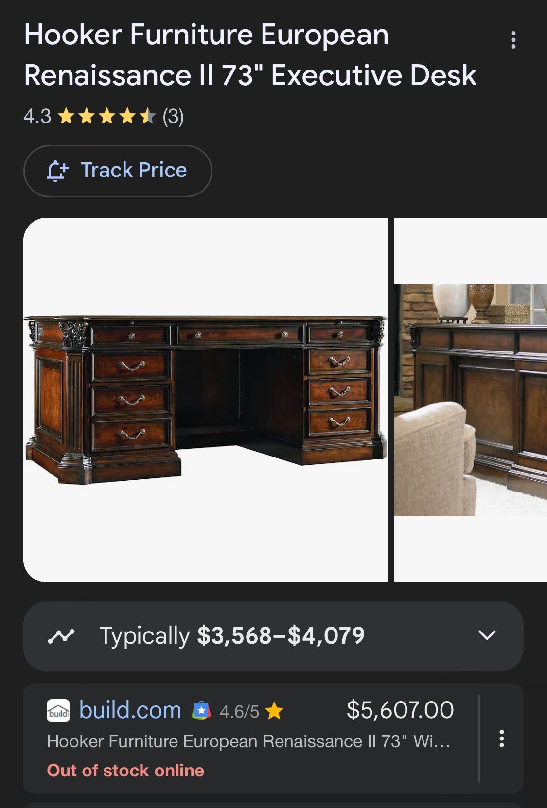 Hooker Furniture European Renaissance II - Executive Desk