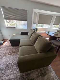 Living Spaces 2 Piece Sectional (Reggie Olive)