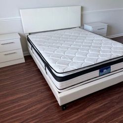 Two Nightstand And Bed 