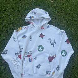 NBA Multi Color Hoodie Size S