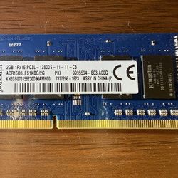 DDR3 2GB 1600 SODIMM Laptop RAM