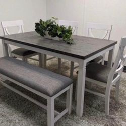 Dining Table Set With Bench