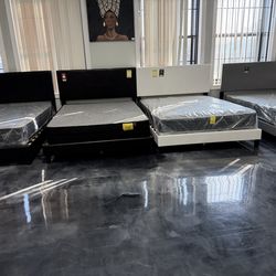 Queen size bed frame headboard with mattress included brand new set $249 only