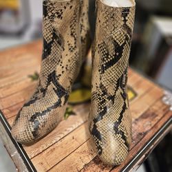 LuckyBrand Snakeskin Bootie