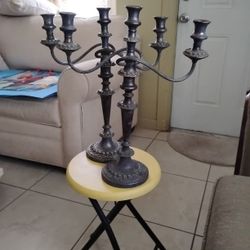No Shipping Antique Candle Holder Very Heavy