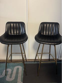 Black and Gold Bar Stools