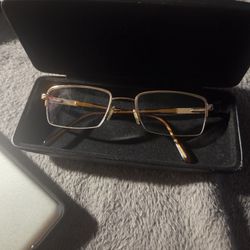 Versace MOD 1123-B 1002 Rimless Eyeglasses Frames 52-18-140 Silver Brown Italy