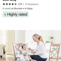 Infant seat with tray 