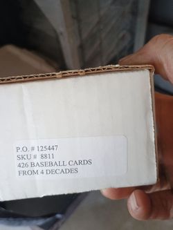 Baseball card lot
