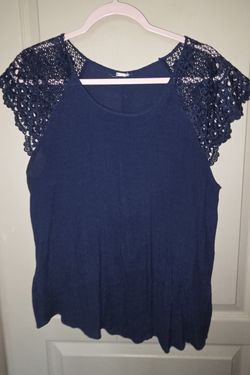 Navy blue blouse size XL