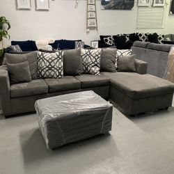 Sectional With Ottoman ‼️