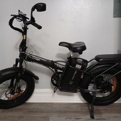 VICTRIP 32Ah Large Battery 100 Miles Long Range 750W Folding Electric Bike for Adults Shimano 7-Speed
