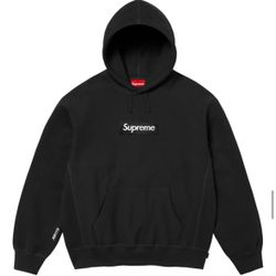 ✅Supreme box logo hoodie black FW25 size L
