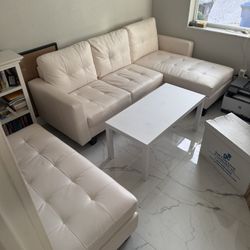 White Sofa Sectional (new)