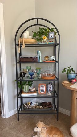Black Arched Bookcase