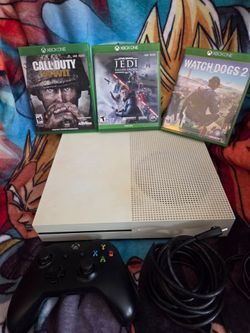 Microsoft Xbox One S 500GB Console with 3 Games