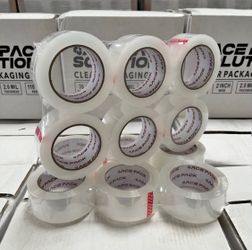 36 Rolls 2”x 110 Yards 2 Mil Heavy Duty Clear Packing Tape