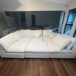 White Cloud Couch Needs Professional Cleaning 