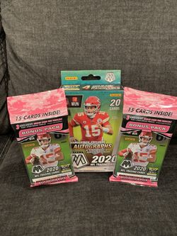 2020 Mosaic Football Hanger and 2 Cello packs.