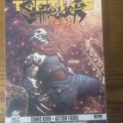 TMNT Shredder In Hell Figure With Comic Book