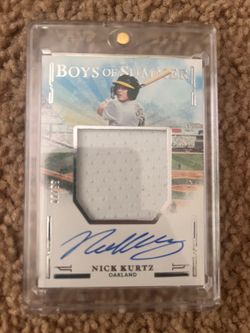 Nick Kurtz Rookie Patch Auto