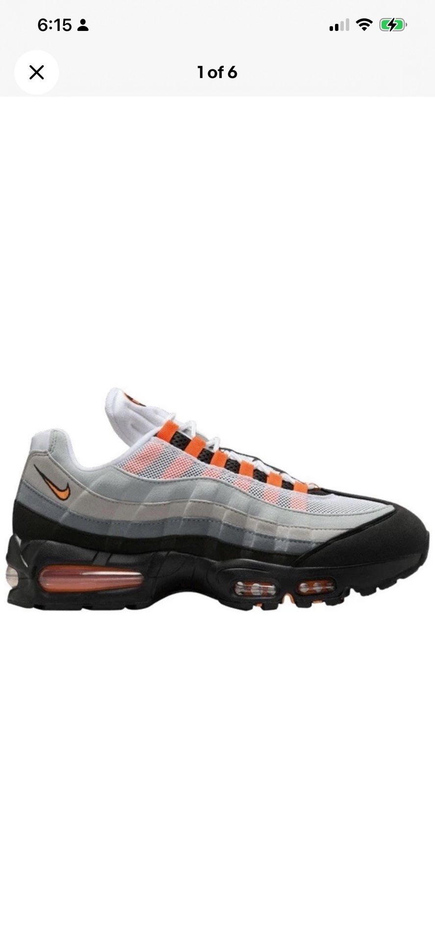 Air Max 95 Mandarin Size 9 No Box