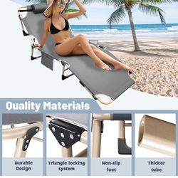 Camping Cot / 4-Fold Lounge Chair Cot