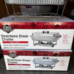 Stainless steel chafers