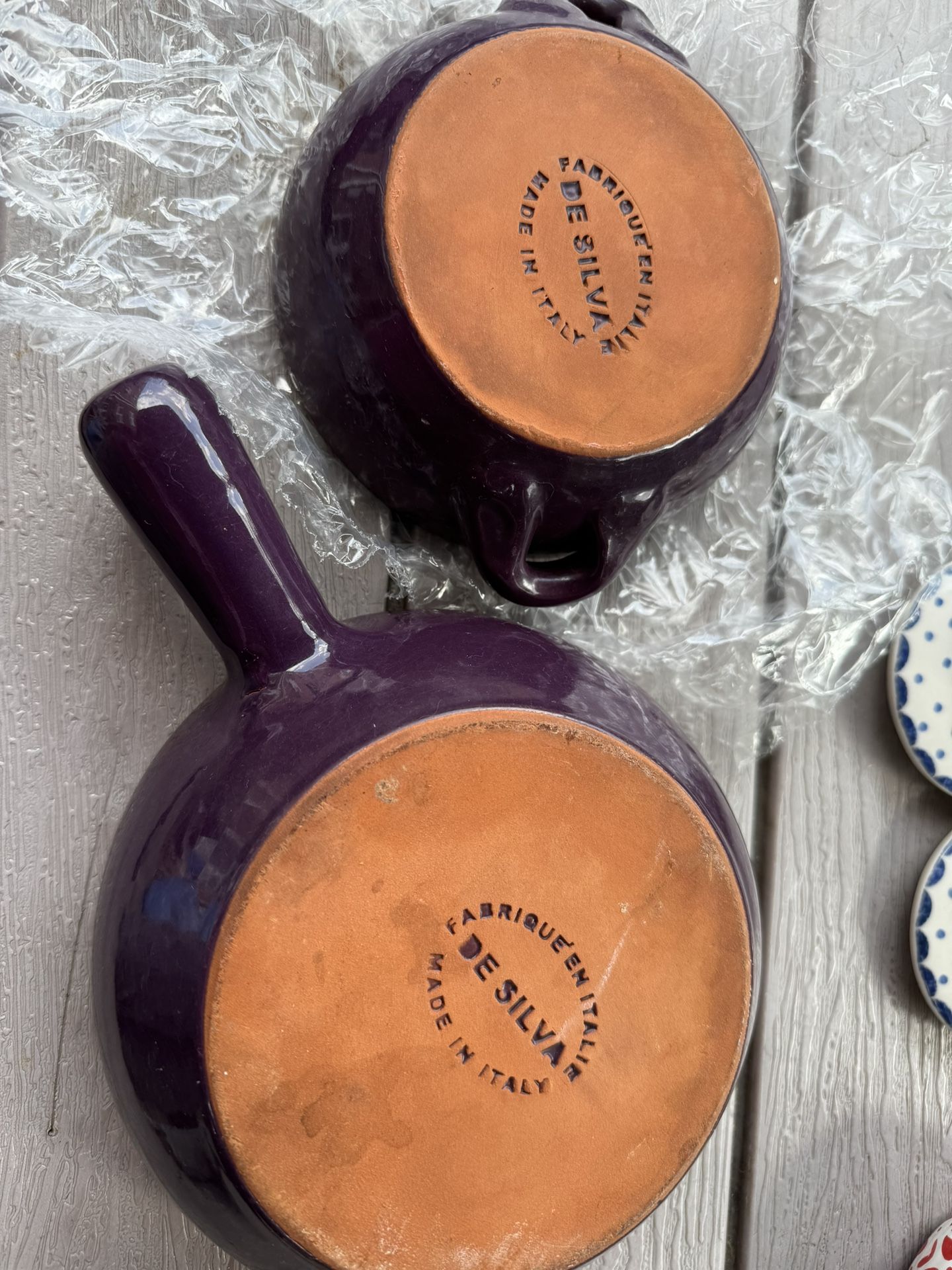 De Silva Terracotta Soup Bowl Crock, Fabrique En Italie, Italy, Handle 2