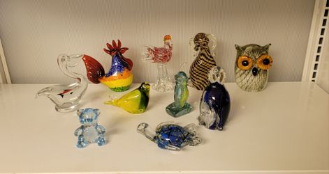 Glass Animal Figurines