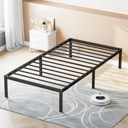 TWIN METAL BED AND 