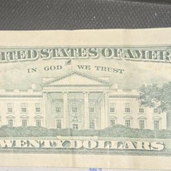 20 Dollar Bill   Fancy  Serial Number 