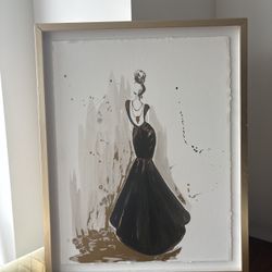 Framed Fashion Illustration