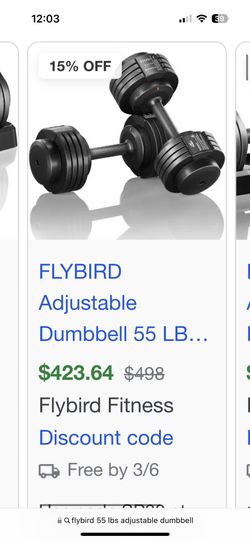 Adjustable Dumbbell 55 LBS