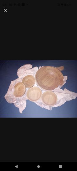 Wooden/Bamboo Salad Bowl Set (Brand New!)