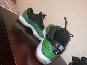 Jordan 11 green snakeskin