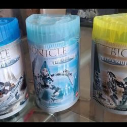 Complete LEGO Bionicle Vahki Set Lot with Canisters (Zadakh, Bordakh, Rorzakh)