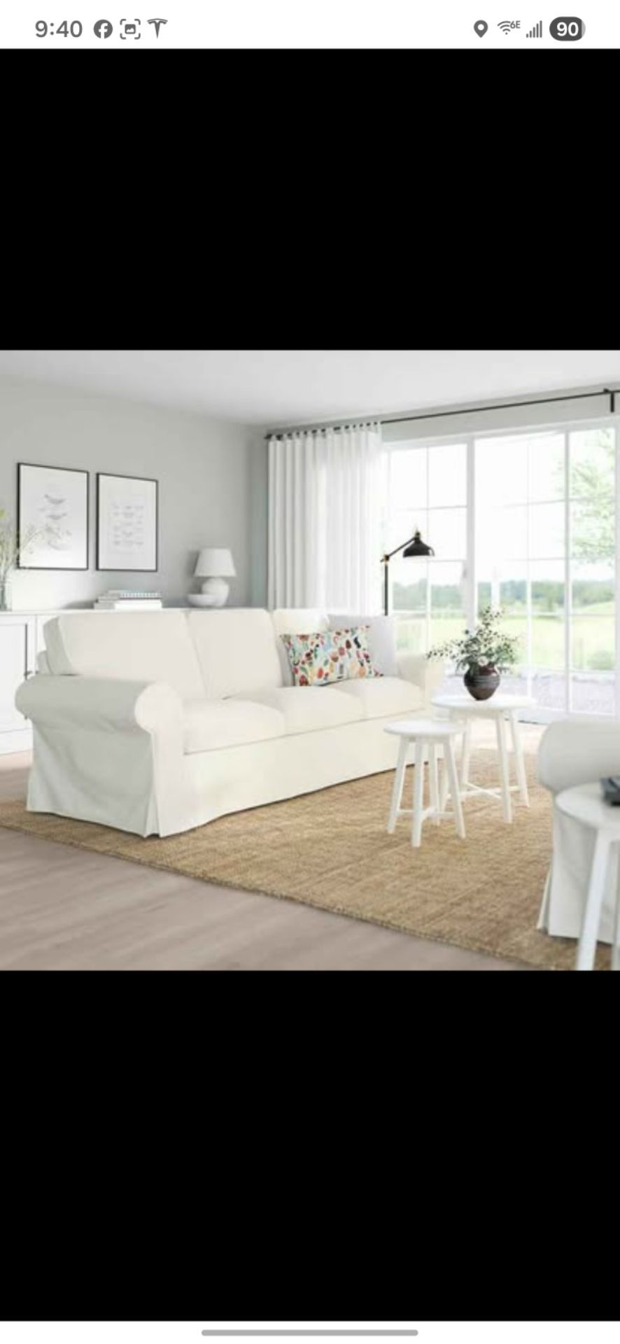 Ikea UPPLAND Sofa, blekinge white ( $200 less than ikea )